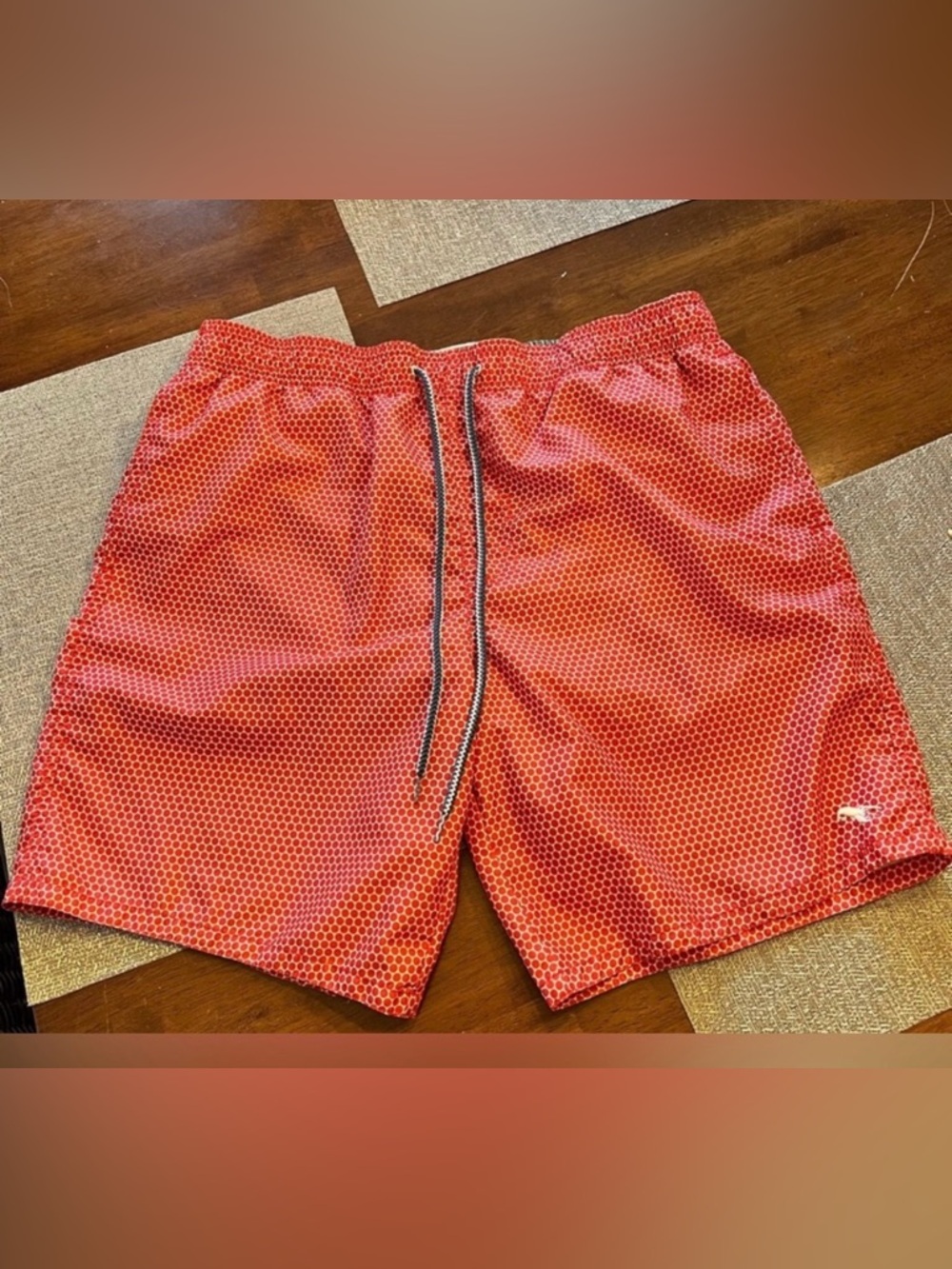 Ted Baker Red Patterned Swim Shorts‎